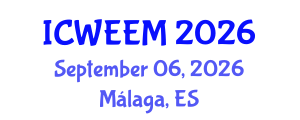 International Conference on Water, Energy and Environmental Management (ICWEEM) September 06, 2026 - Málaga, Spain International Conference on Water, Energy and Environmental Management (ICWEEM) September 06, 2026 - Málaga, Spain
