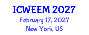 International Conference on Water, Energy and Environmental Management (ICWEEM) February 17, 2027 - New York, United States