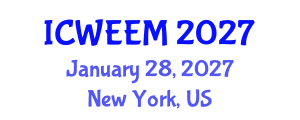 International Conference on Water, Energy and Environmental Management (ICWEEM) January 28, 2027 - New York, United States