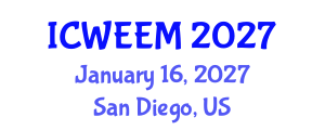 International Conference on Water, Energy and Environmental Management (ICWEEM) January 16, 2027 - San Diego, United States