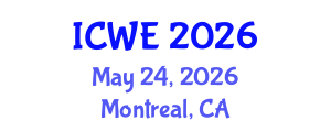 International Conference on Water Engineering (ICWE) May 24, 2026 - Montreal, Canada