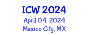 International Conference on Water (ICW) April 04, 2024 - Mexico City, Mexico