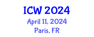 International Conference on Water (ICW) April 11, 2024 - Paris, France