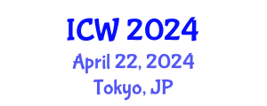 International Conference on Water (ICW) April 22, 2024 - Tokyo, Japan