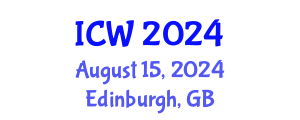 International Conference on Water (ICW) August 15, 2024 - Edinburgh, United Kingdom