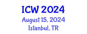 International Conference on Water (ICW) August 15, 2024 - Istanbul, Turkey