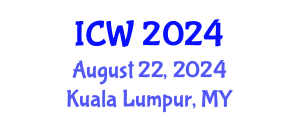 International Conference on Water (ICW) August 22, 2024 - Kuala Lumpur, Malaysia