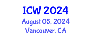 International Conference on Water (ICW) August 05, 2024 - Vancouver, Canada