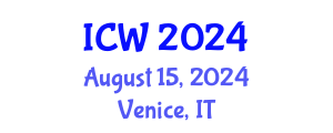 International Conference on Water (ICW) August 15, 2024 - Venice, Italy