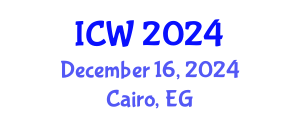 International Conference on Water (ICW) December 16, 2024 - Cairo, Egypt