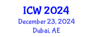 International Conference on Water (ICW) December 23, 2024 - Dubai, United Arab Emirates