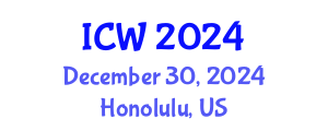 International Conference on Water (ICW) December 30, 2024 - Honolulu, United States
