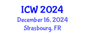 International Conference on Water (ICW) December 16, 2024 - Strasbourg, France