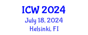 International Conference on Water (ICW) July 18, 2024 - Helsinki, Finland