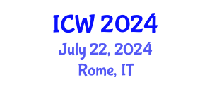 International Conference on Water (ICW) July 22, 2024 - Rome, Italy