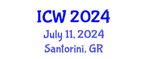International Conference on Water (ICW) July 11, 2024 - Santorini, Greece