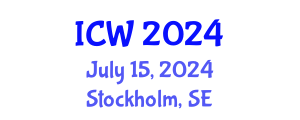 International Conference on Water (ICW) July 15, 2024 - Stockholm, Sweden