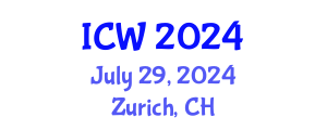 International Conference on Water (ICW) July 29, 2024 - Zurich, Switzerland