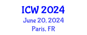 International Conference on Water (ICW) June 20, 2024 - Paris, France
