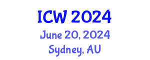 International Conference on Water (ICW) June 20, 2024 - Sydney, Australia