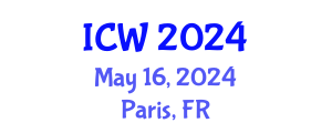 International Conference on Water (ICW) May 16, 2024 - Paris, France