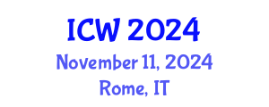 International Conference on Water (ICW) November 11, 2024 - Rome, Italy