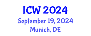 International Conference on Water (ICW) September 19, 2024 - Munich, Germany
