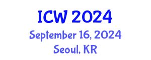 International Conference on Water (ICW) September 16, 2024 - Seoul, Republic of Korea