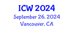International Conference on Water (ICW) September 26, 2024 - Vancouver, Canada
