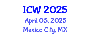 International Conference on Water (ICW) April 05, 2025 - Mexico City, Mexico