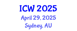 International Conference on Water (ICW) April 29, 2025 - Sydney, Australia