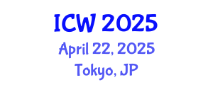International Conference on Water (ICW) April 22, 2025 - Tokyo, Japan