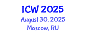 International Conference on Water (ICW) August 30, 2025 - Moscow, Russia