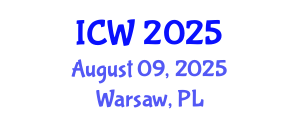 International Conference on Water (ICW) August 09, 2025 - Warsaw, Poland