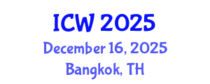 International Conference on Water (ICW) December 16, 2025 - Bangkok, Thailand
