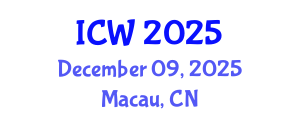 International Conference on Water (ICW) December 09, 2025 - Macau, China
