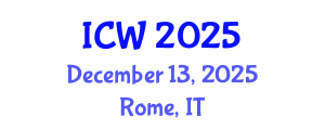 International Conference on Water (ICW) December 13, 2025 - Rome, Italy