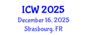 International Conference on Water (ICW) December 16, 2025 - Strasbourg, France