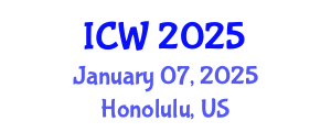 International Conference on Water (ICW) January 07, 2025 - Honolulu, United States