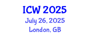 International Conference on Water (ICW) July 26, 2025 - London, United Kingdom