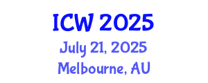 International Conference on Water (ICW) July 21, 2025 - Melbourne, Australia
