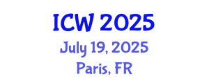 International Conference on Water (ICW) July 19, 2025 - Paris, France
