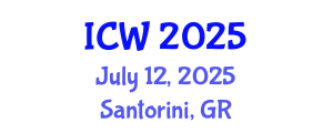 International Conference on Water (ICW) July 12, 2025 - Santorini, Greece