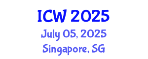 International Conference on Water (ICW) July 05, 2025 - Singapore, Singapore