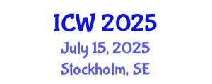 International Conference on Water (ICW) July 15, 2025 - Stockholm, Sweden