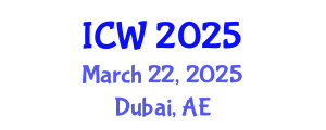 International Conference on Water (ICW) March 22, 2025 - Dubai, United Arab Emirates