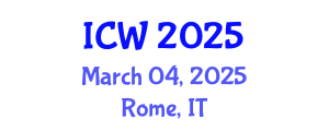 International Conference on Water (ICW) March 04, 2025 - Rome, Italy