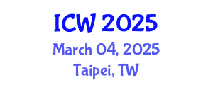 International Conference on Water (ICW) March 04, 2025 - Taipei, Taiwan