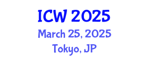 International Conference on Water (ICW) March 25, 2025 - Tokyo, Japan