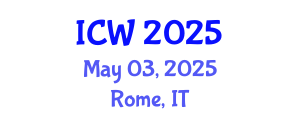 International Conference on Water (ICW) May 03, 2025 - Rome, Italy